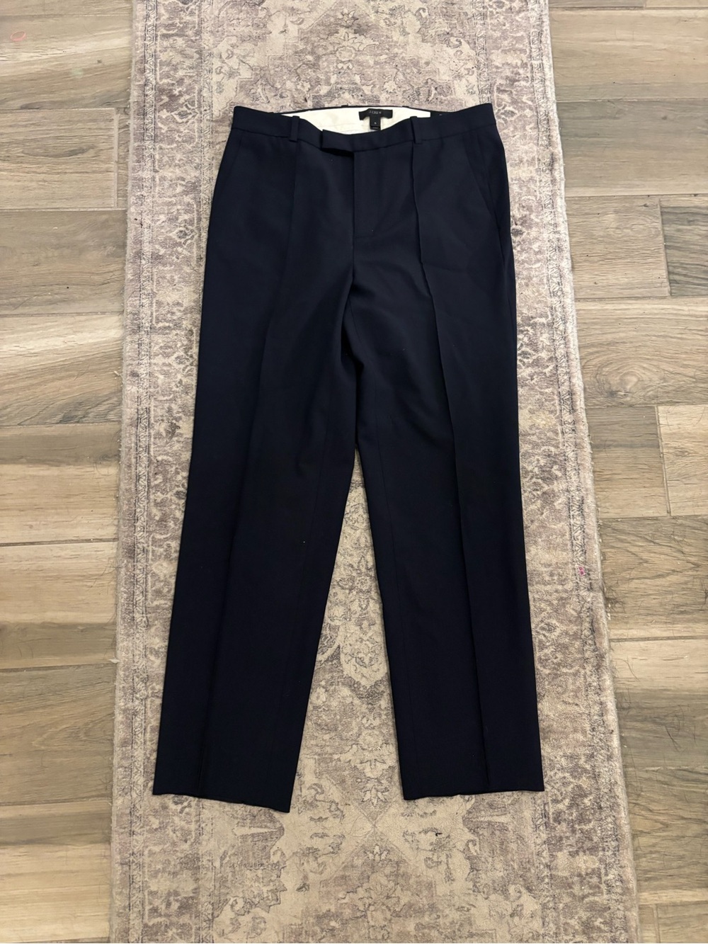 J.Crew Ludlow Tollegno 1900 Italian Wool Stretch Dress Pants black 0